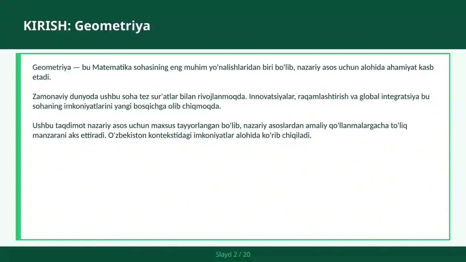 GEOMETRIYA 2
