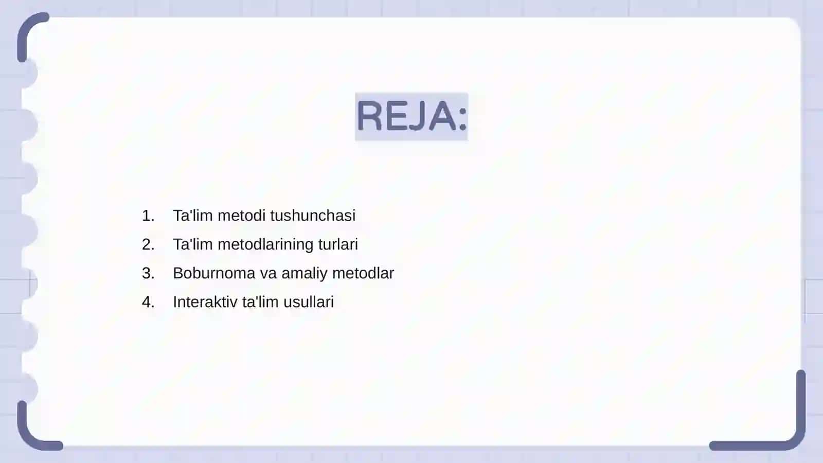 Ta'lim metodi 2