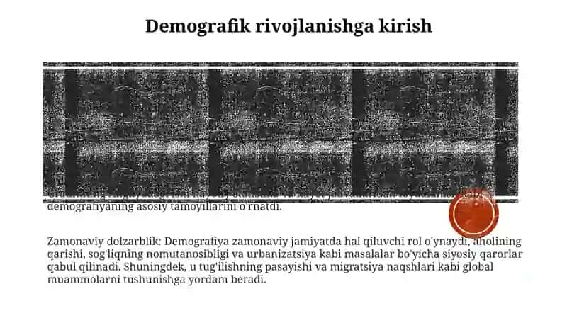 Demografik Rivojlanish Tarixi 2
