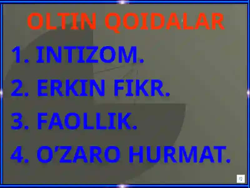 OLTIN QOIDALAR 2