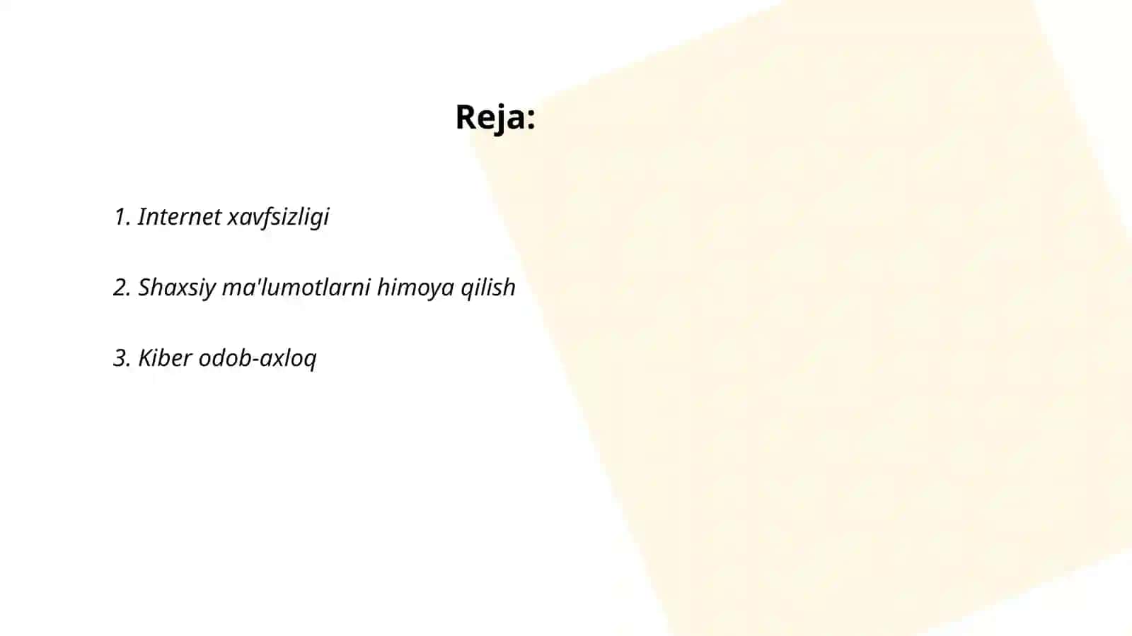 Tarmoq odob axloqi 2