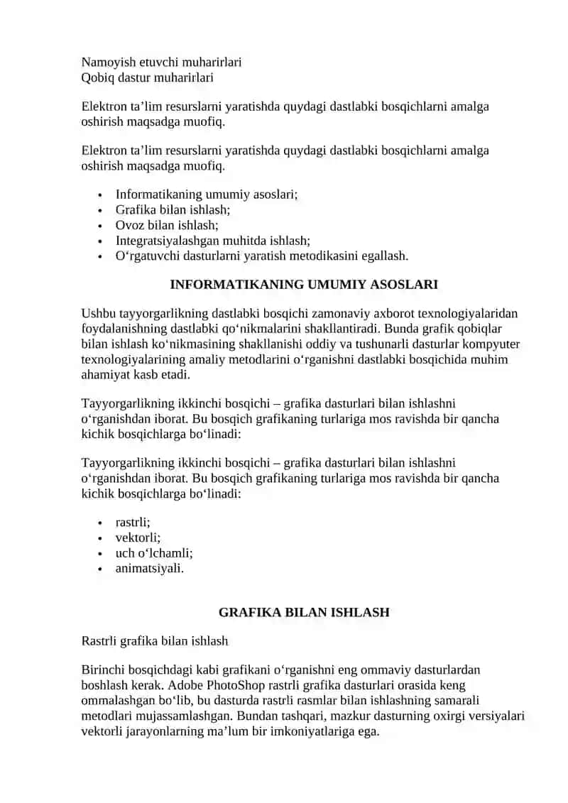 Pedagogik dasturiy vositalar 2