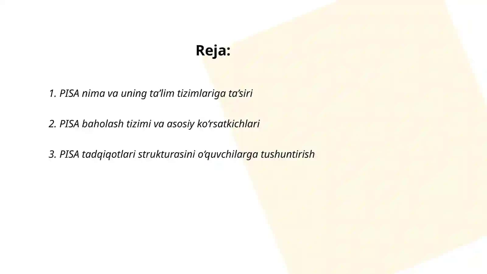 PISA tadqiqotlari 2