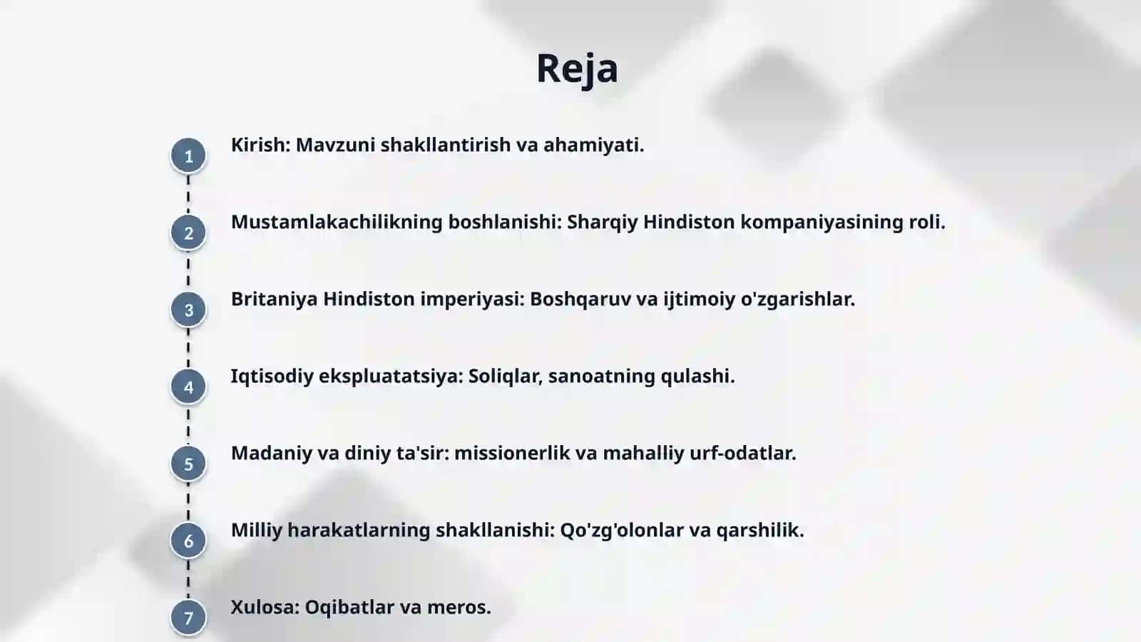 XlX asr I yarmida Hindiston xalqlari mustamlakichilik zilmi ostida 2