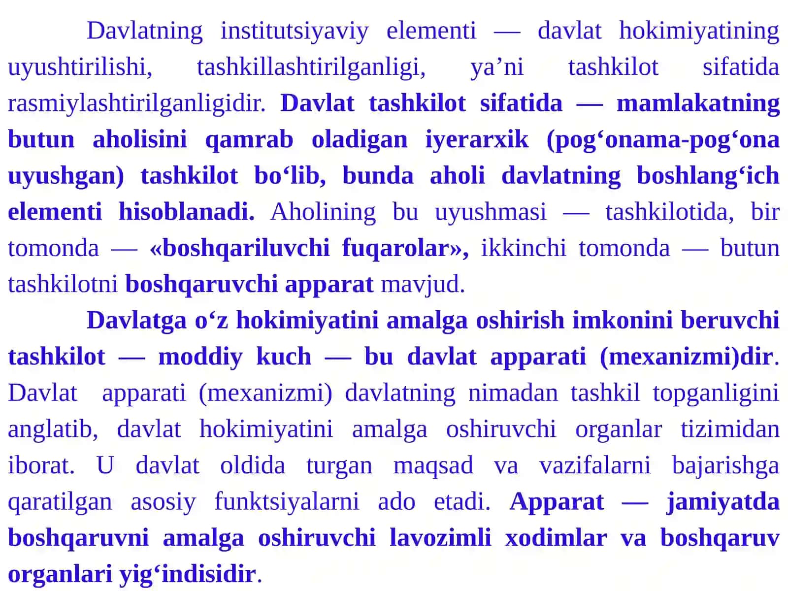 DAVLATMEXANIZMI (APPARATI) 2