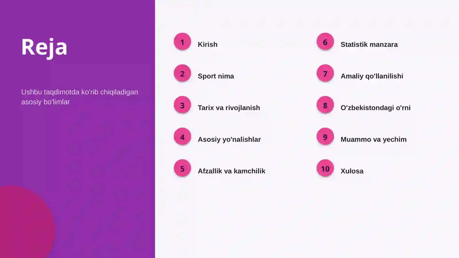Sport Ta'siri va oqibatlari 2