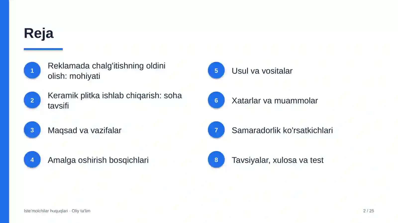 Keramik plitka ishlab chiqarishda reklamada iste'molchilarni chalg'itishning oldini olish 2