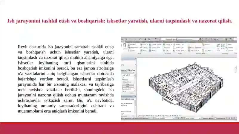 Revitda Workset yordamida jamoviy ishlash. 2