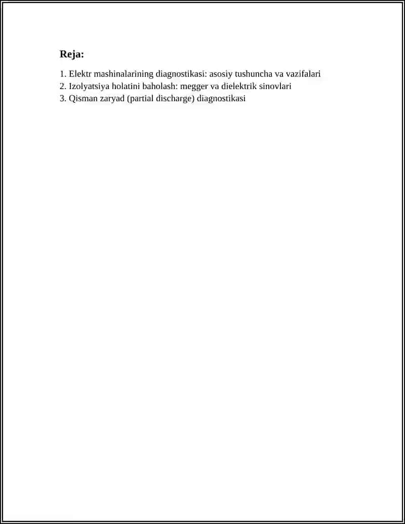 Elektr Mashinalarining Diagnostikasi 2