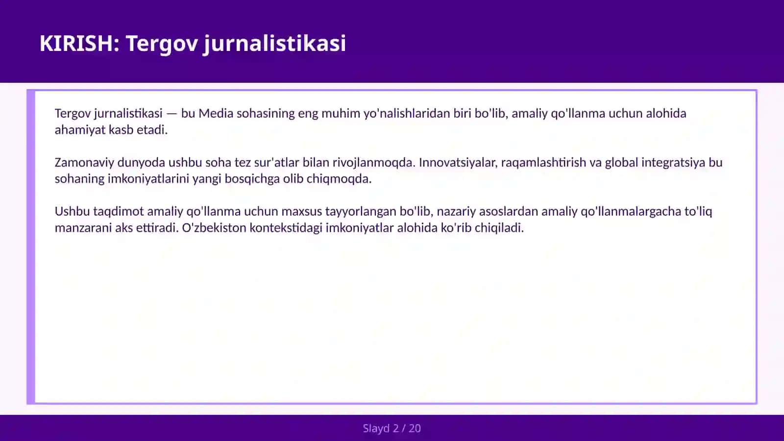 Tergov Jurnalistikasi 2