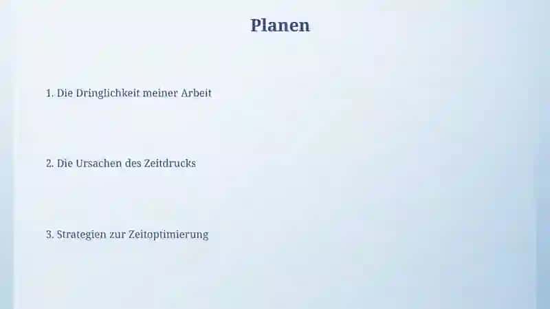 Die Dringlichkeit meiner Arbeit 2