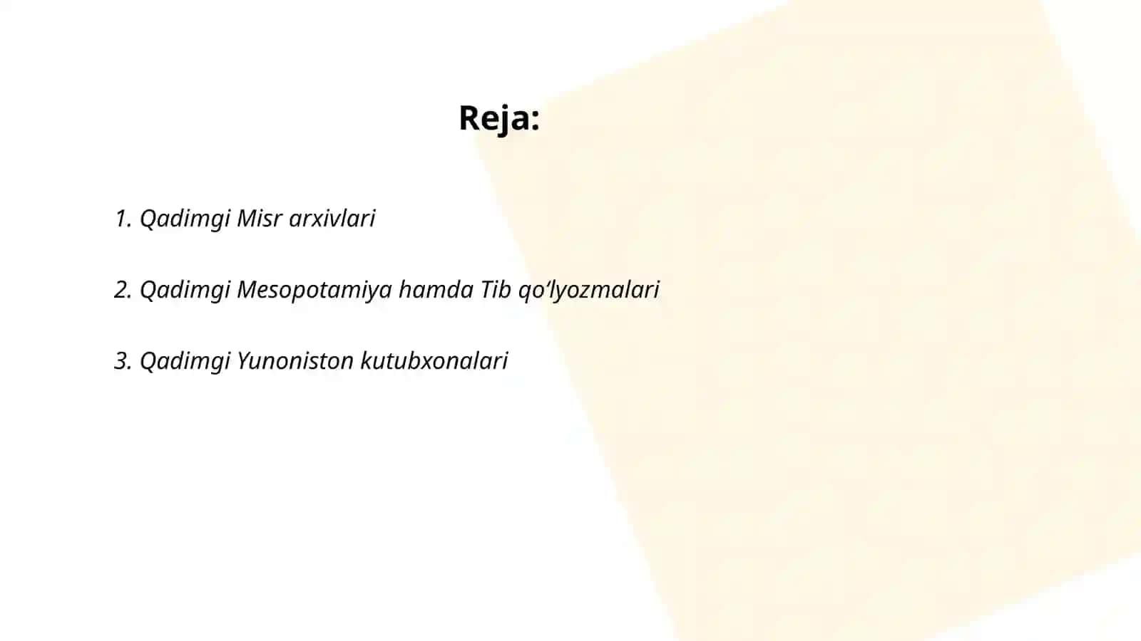Qadimgi Misr arxivlari 2