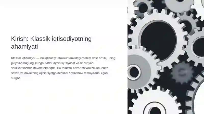 Klassik Iqtisodiy Maktab 2