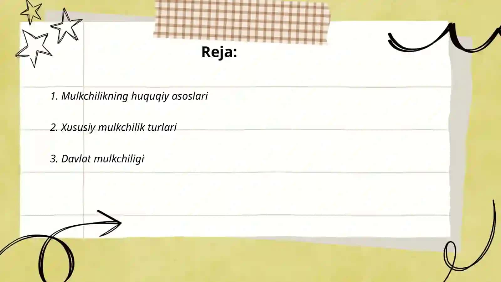 Mulkchilik shakllari va mulkchilik munosabatlari 2