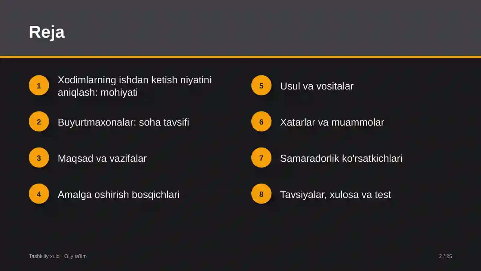 [Buyurtmaxonalarda xodimlarning ishdan ketish niyatini aniqlash] 2