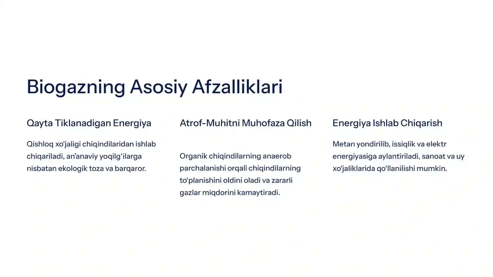 Biogaz Energiya Manbai va Ahamiyati 2