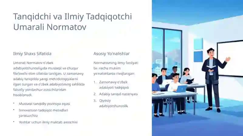 Umarali Normatovning adabiy tanqidiy qarashlari 2