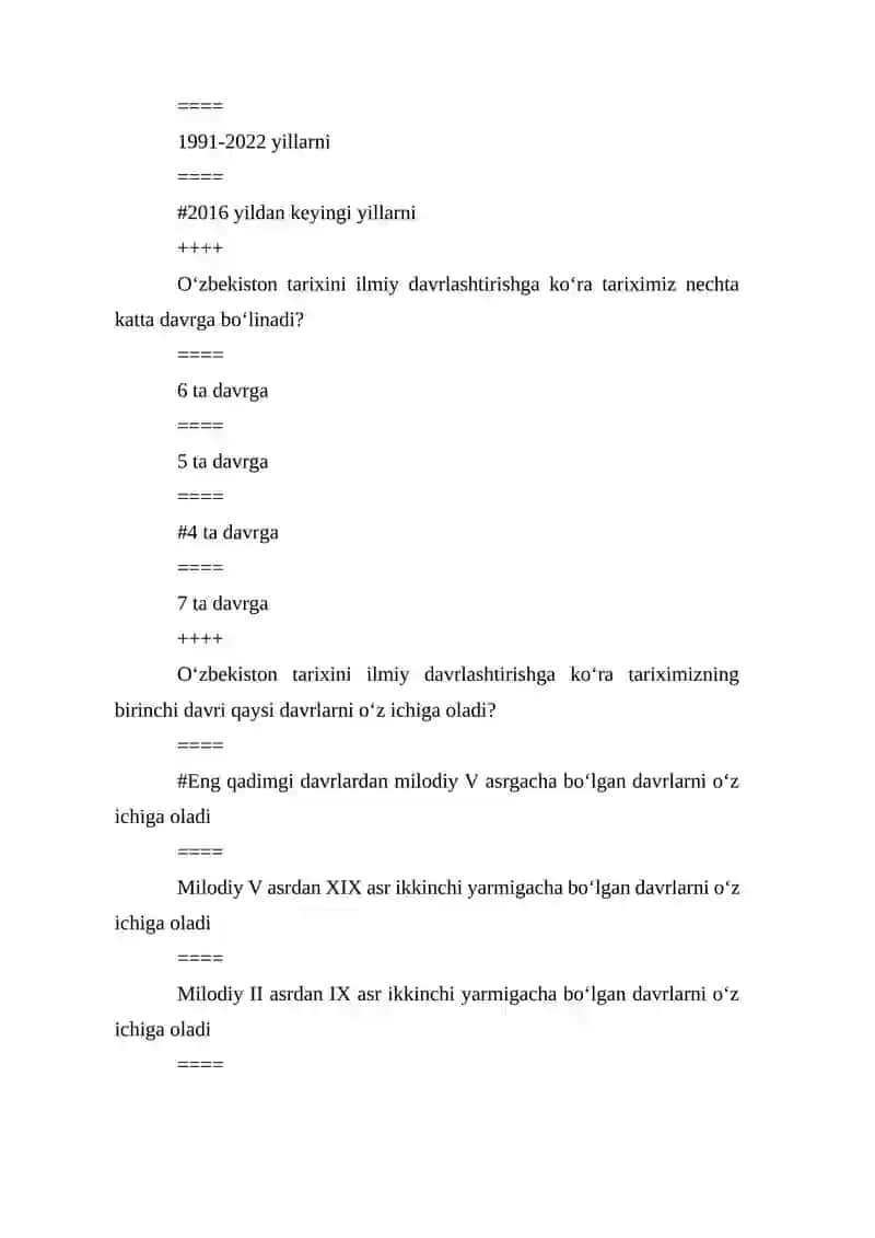 O‘zbekistonning eng yangi tarixi 2