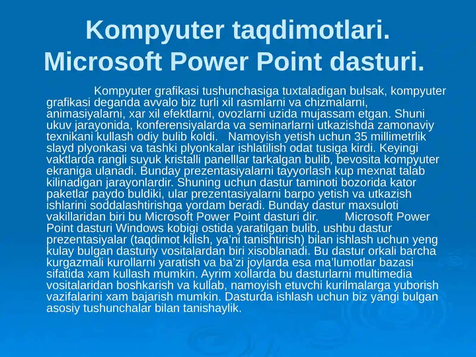 Power point dasturi 2