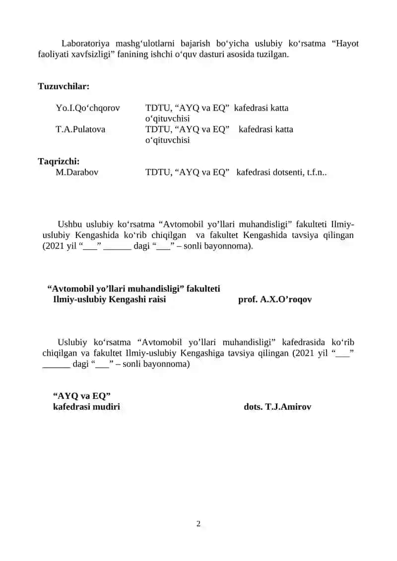 Avtomobil yo‘llari, ko‘priklar, tonnellar, yo‘l o‘tkazgichlar(avtomobil yo‘llari va aerodromlar bo‘yicha) 2