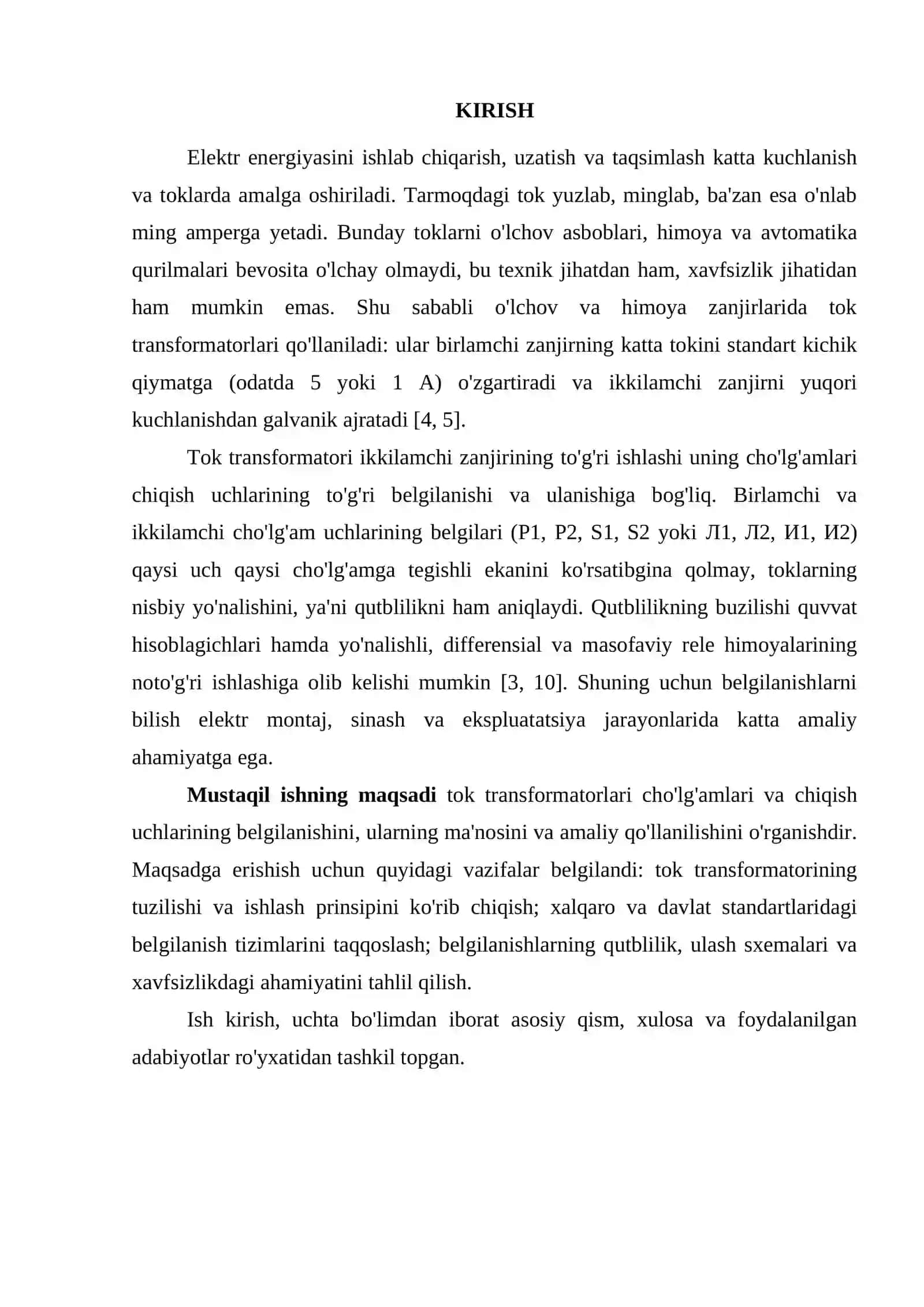 TOK TRANSFORMATORLARI CHO'LG'AMLARINING BELGILANISHI 2