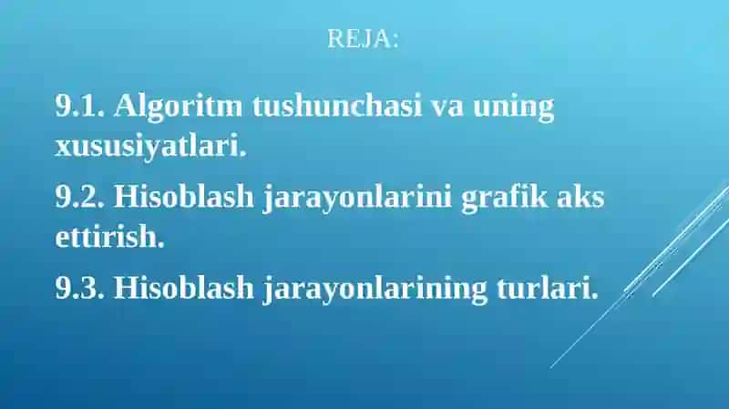 Algoritmlash asoslari 2