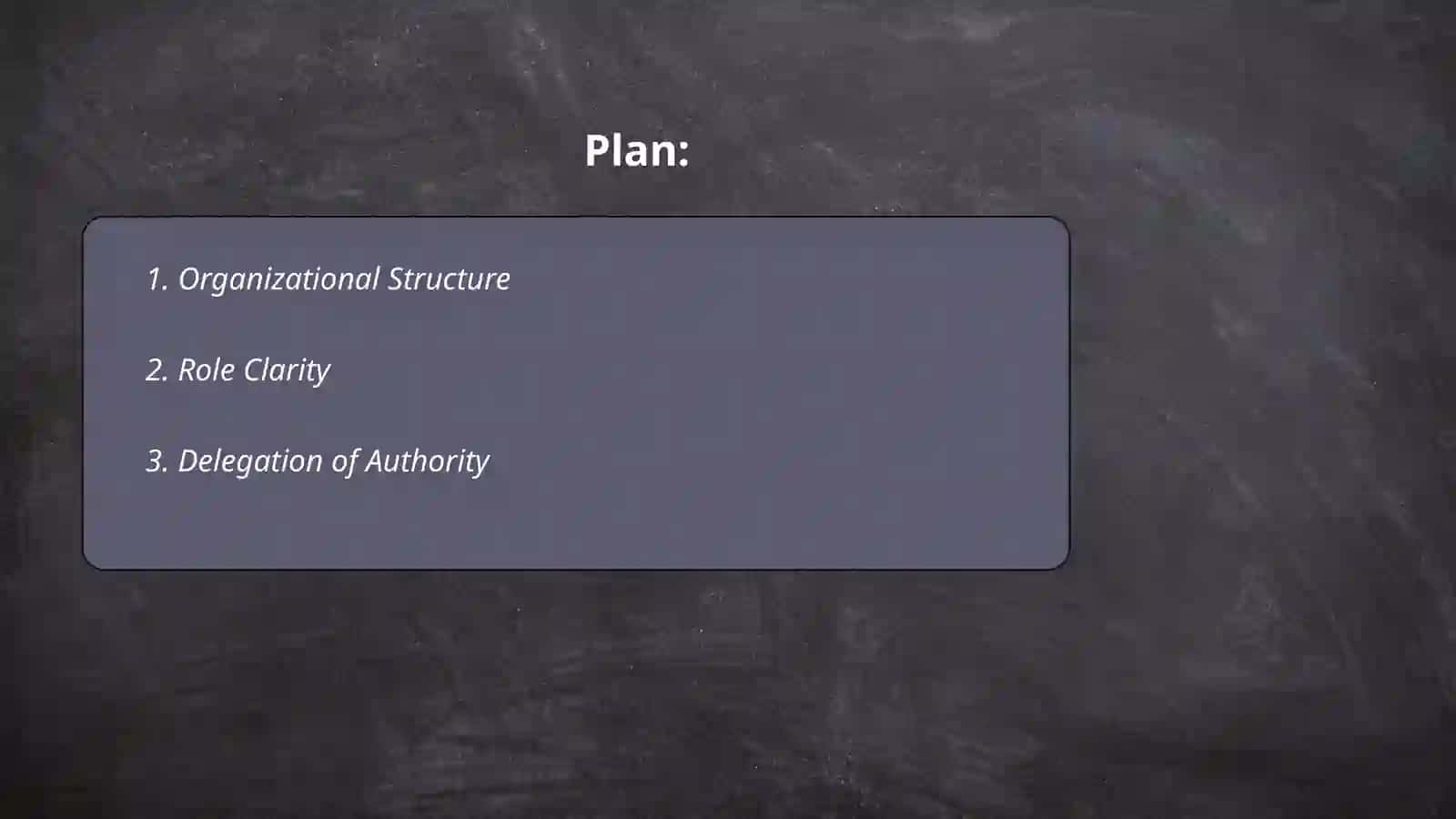 Work organization and responsibility 2