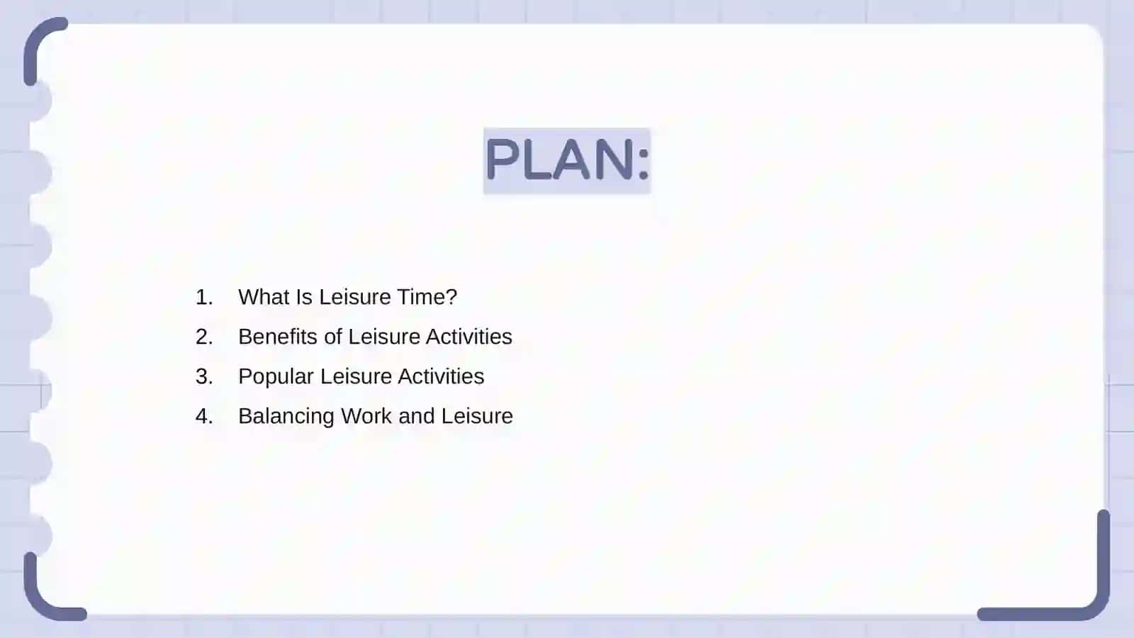 Leisure time 2