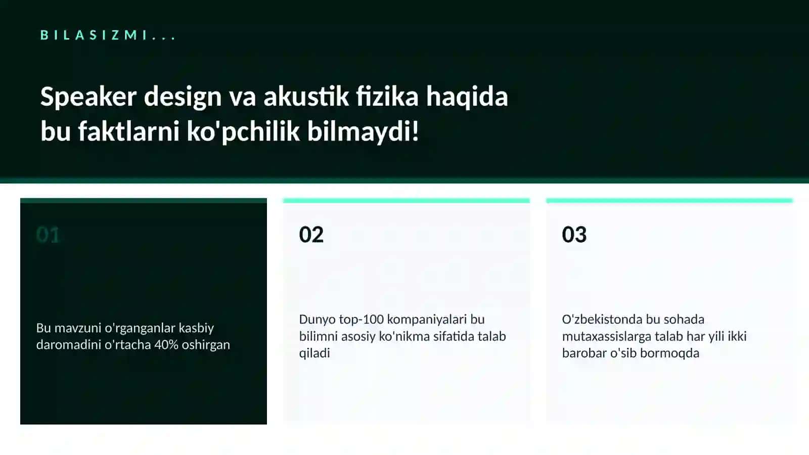 Speaker design va akustik fizika 2