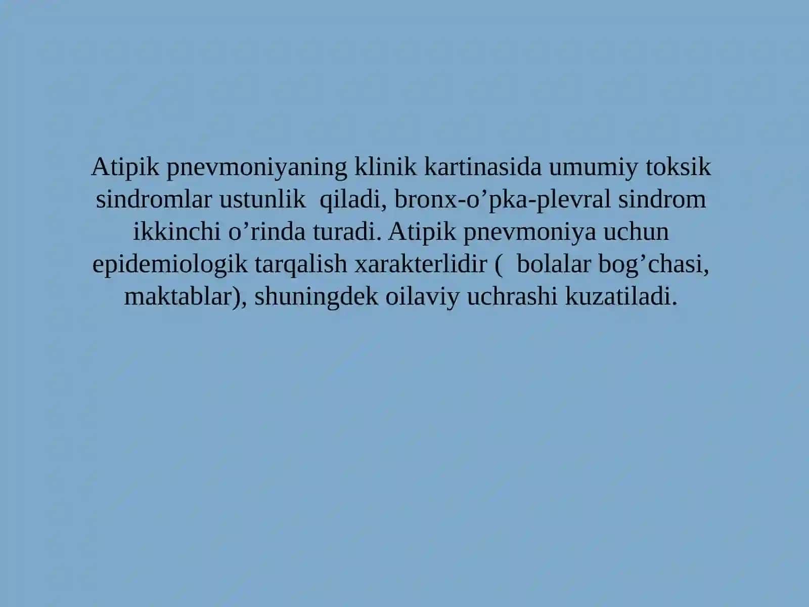 Atipik pnevmoniyalar 2