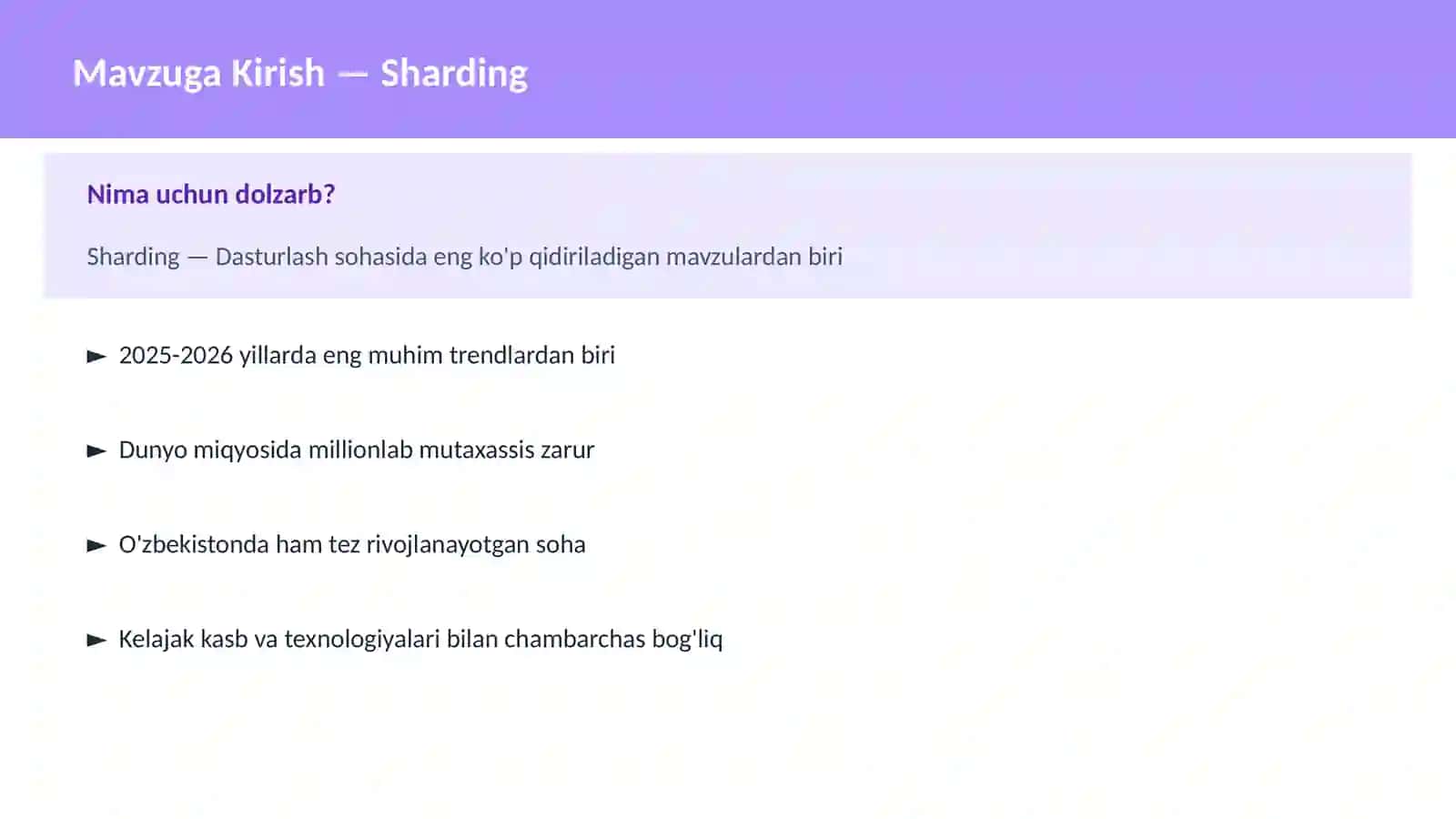 Sharding 2