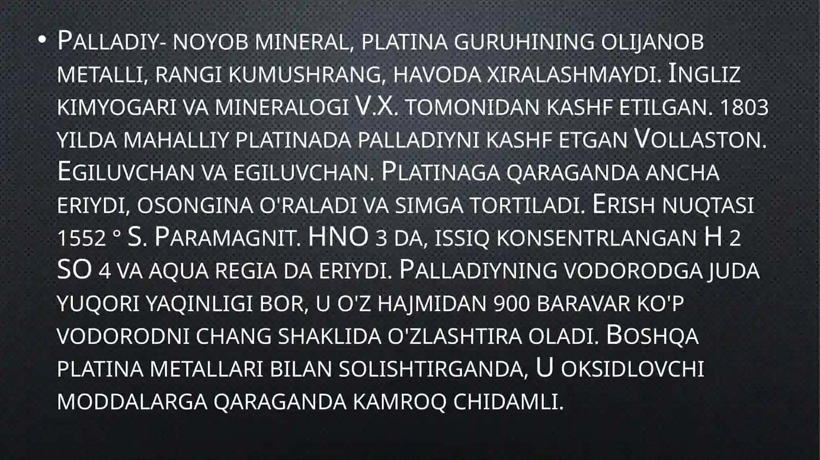 pallaDiy  birikmalari  va  ishlatilish  sohalari 2