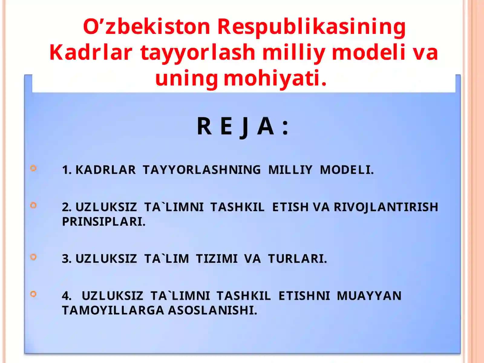 KADRLAR TAYYORLASHNING MILLIY MODELI 2