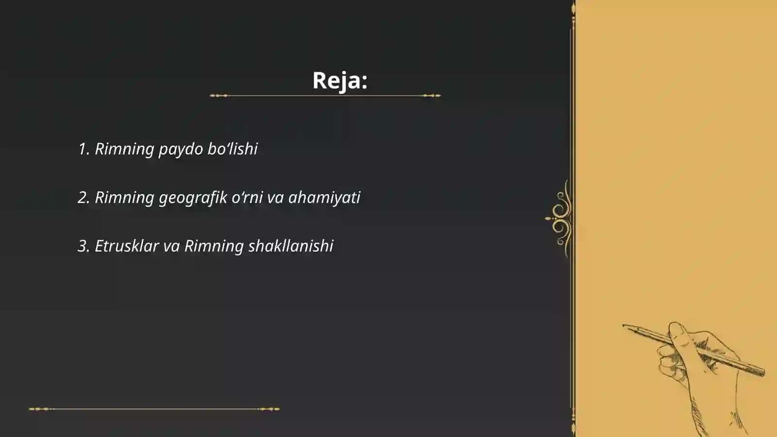 Qadimgi Rim tarixiga kirish 2