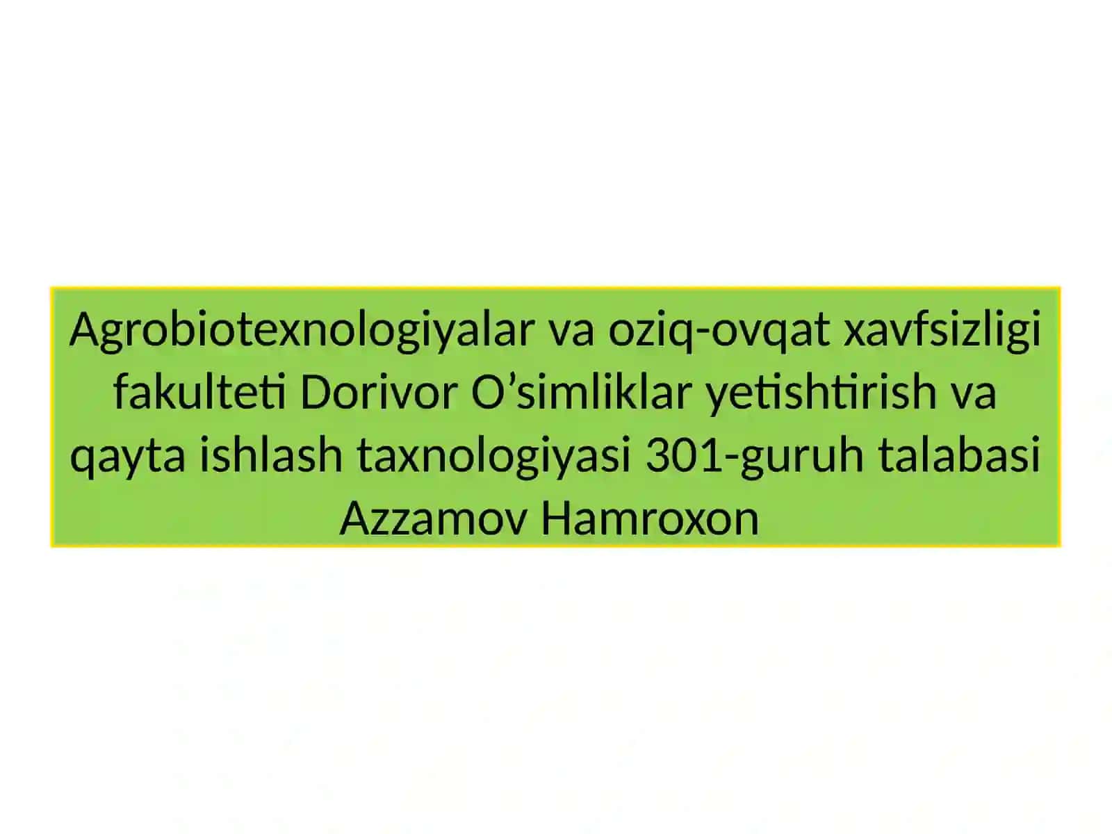 Insektitsidlarning faoliyatturlari 2
