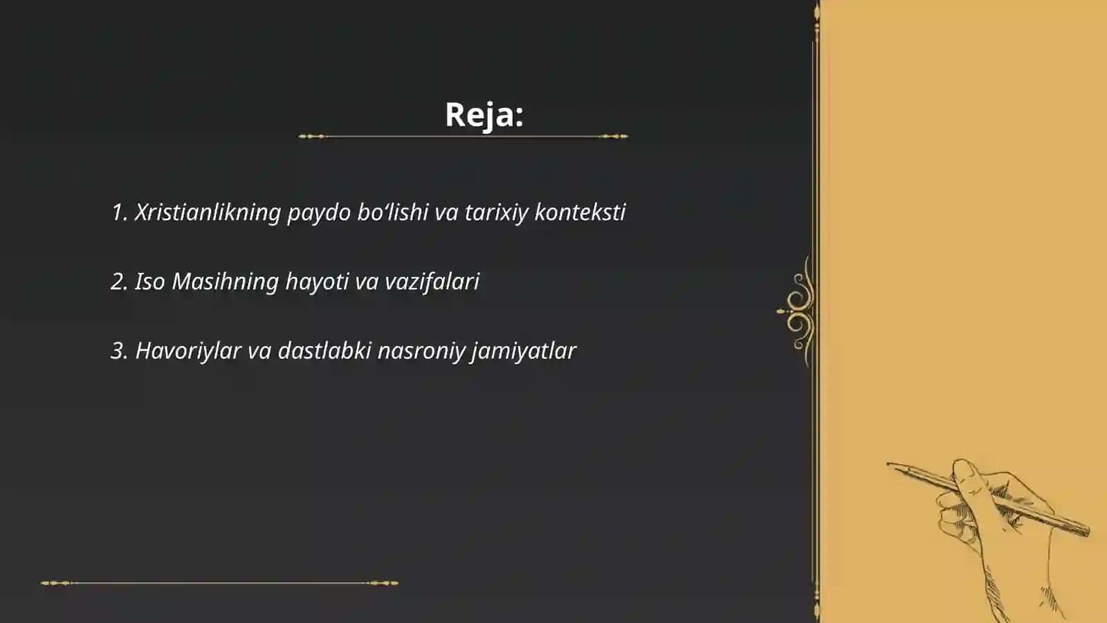 Xristianlik dini tarixi va g'oyalari 2