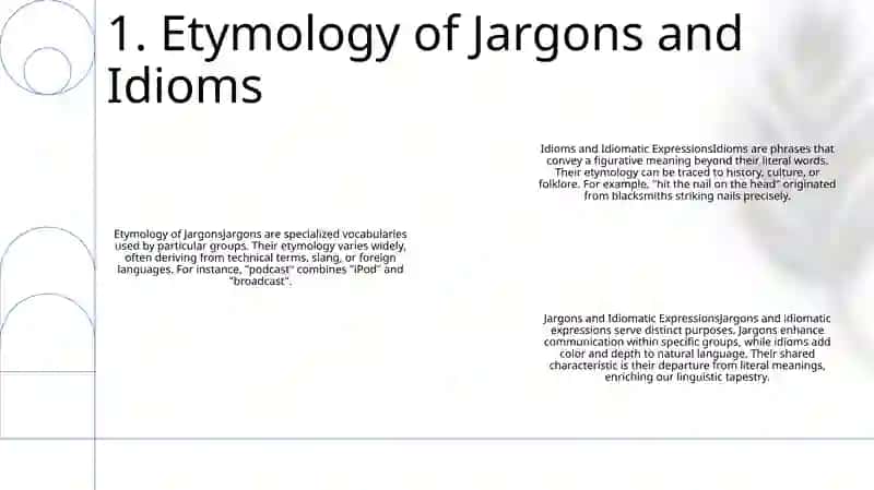 Jargons And Idiomatic Expressions 2