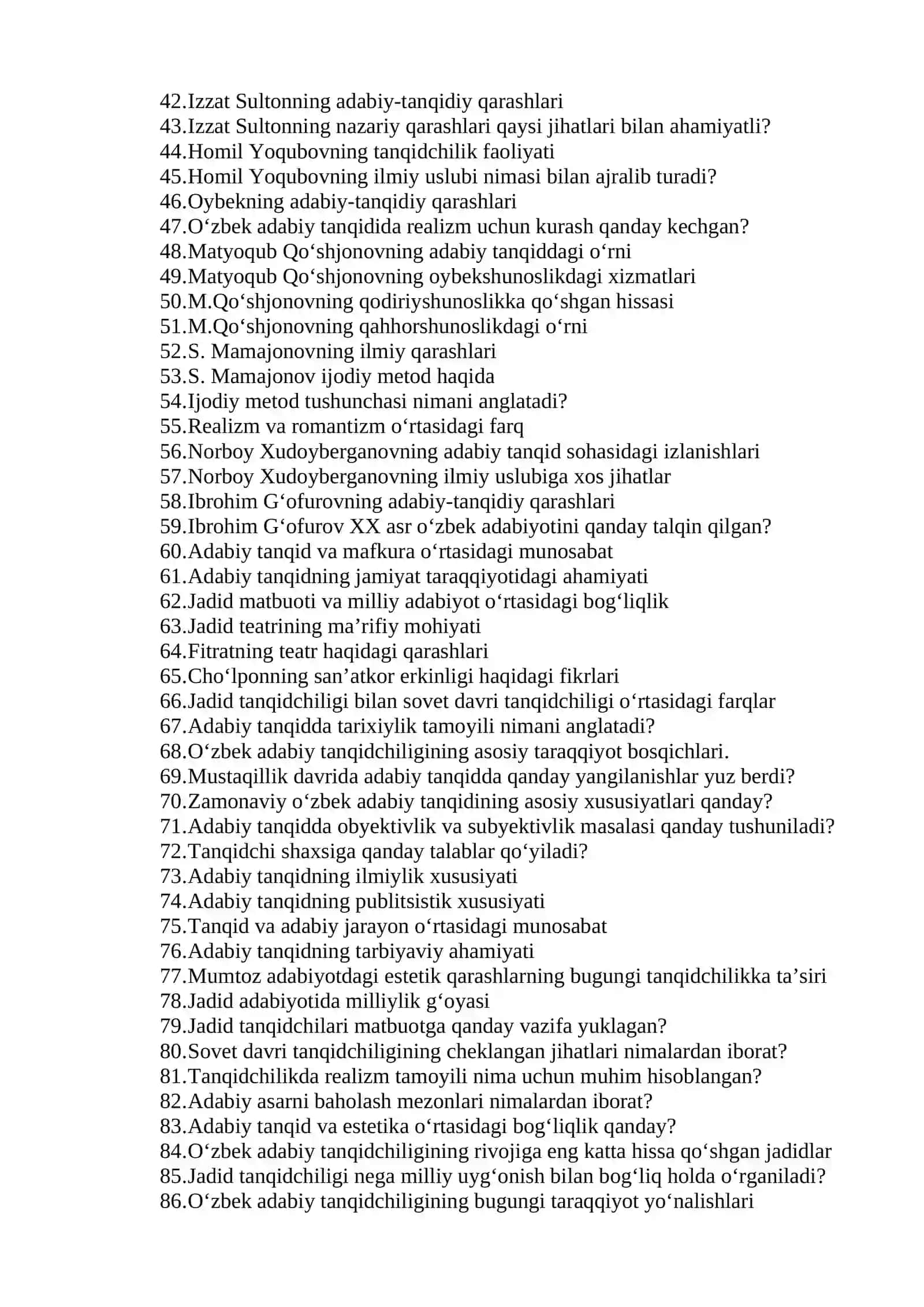 O‘zbek adabiy tanqidchiligi tarixi 2