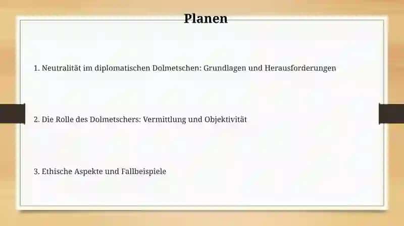 Neutralität beim diplomatischen Dolmetschen 2