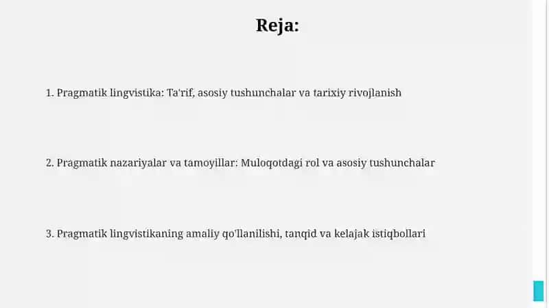 Pragmalingvistik yondashuv 2