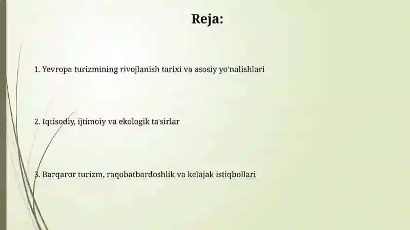 Yevropa mintaqasi turizimi 2