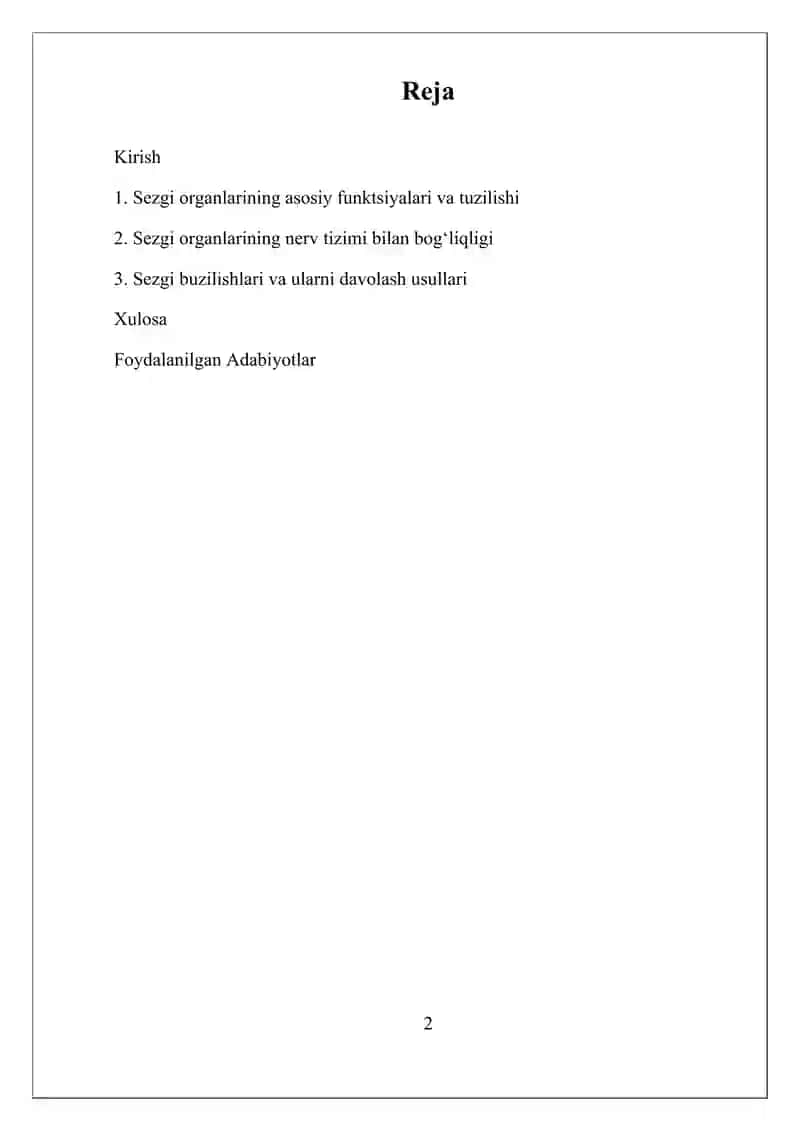 SEZGI ORGANLARI 2