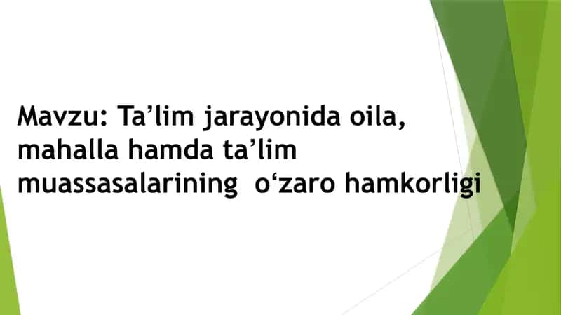 Boshlangʻich Taʼlimda Tarbiya Fanidan Mustaqil Ish 2