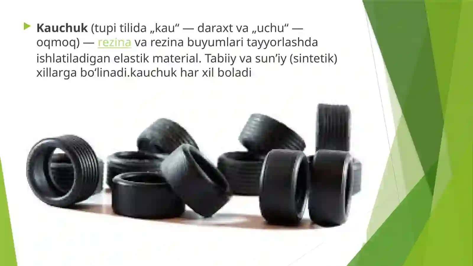 Diyen uglevodorodlari. Kauchuklar 2