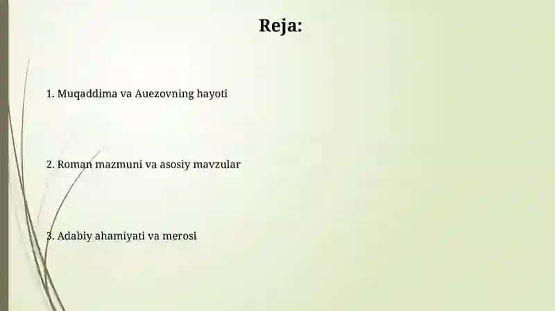 Muhtor avezovning "Abay" romani 2