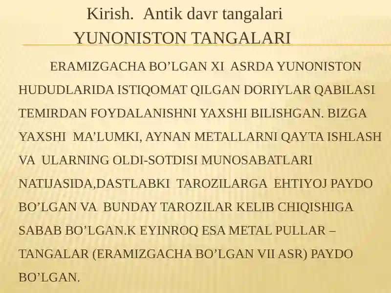 YUNONISTON TANGALARI 2