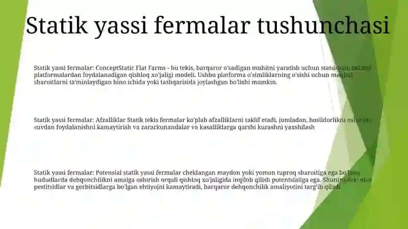 Statik Abiq Tekis Fermalar 2