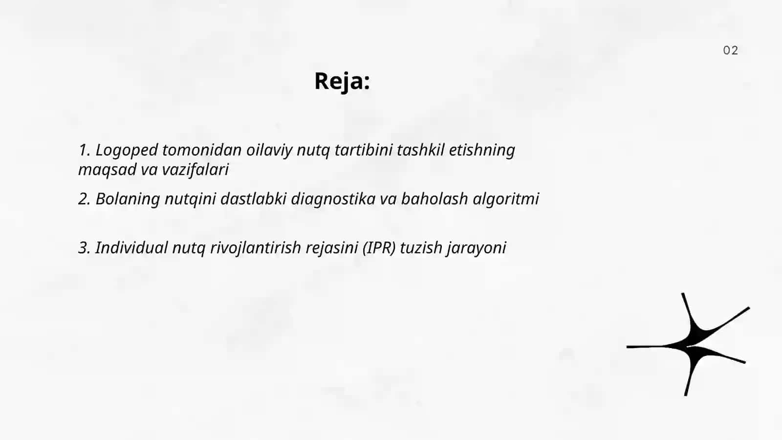 Nutq tartibi rivojlanishi 2