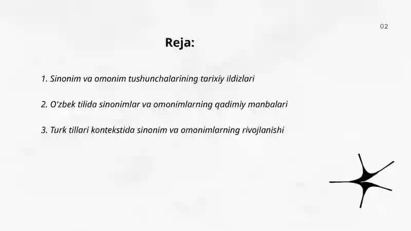 Sinonimlar va omonimlar tarixi 2