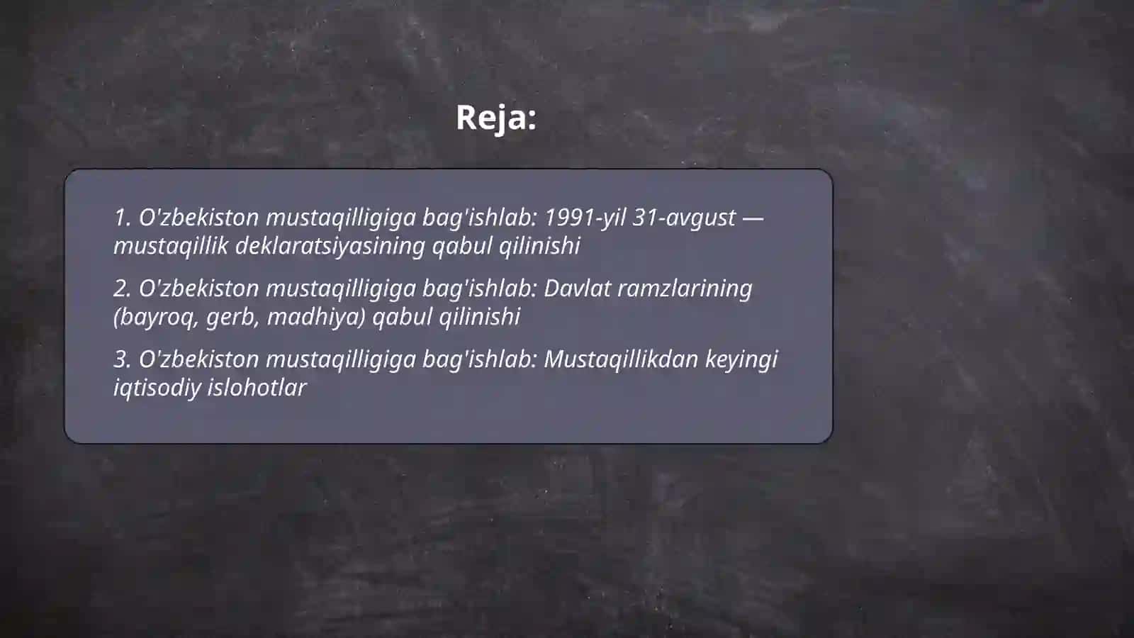 O'zbekiston mustaqilligi ga bag'ishlab 2